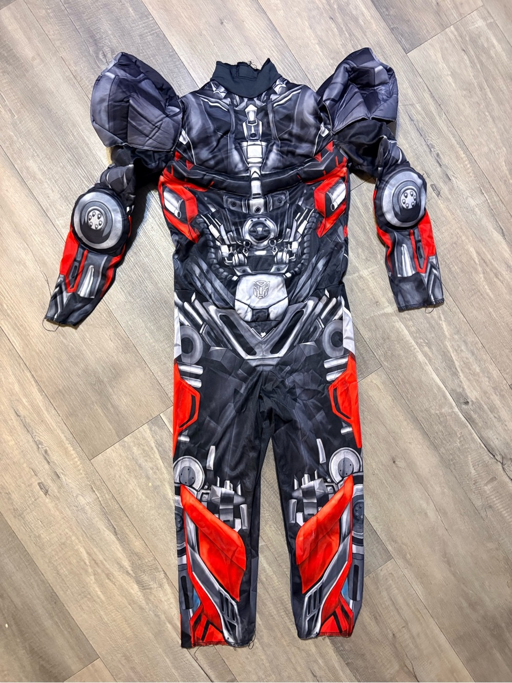 Disguise Transformers Boys Muscle Costume Size 4-6 Small Black Red NO MASK 2017
